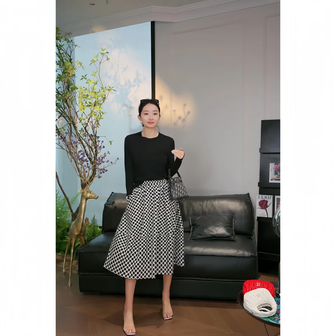 DR杨圣坤【信月诗集】春夏简约纯色匹马棉百搭长袖T恤女DR2403-2603