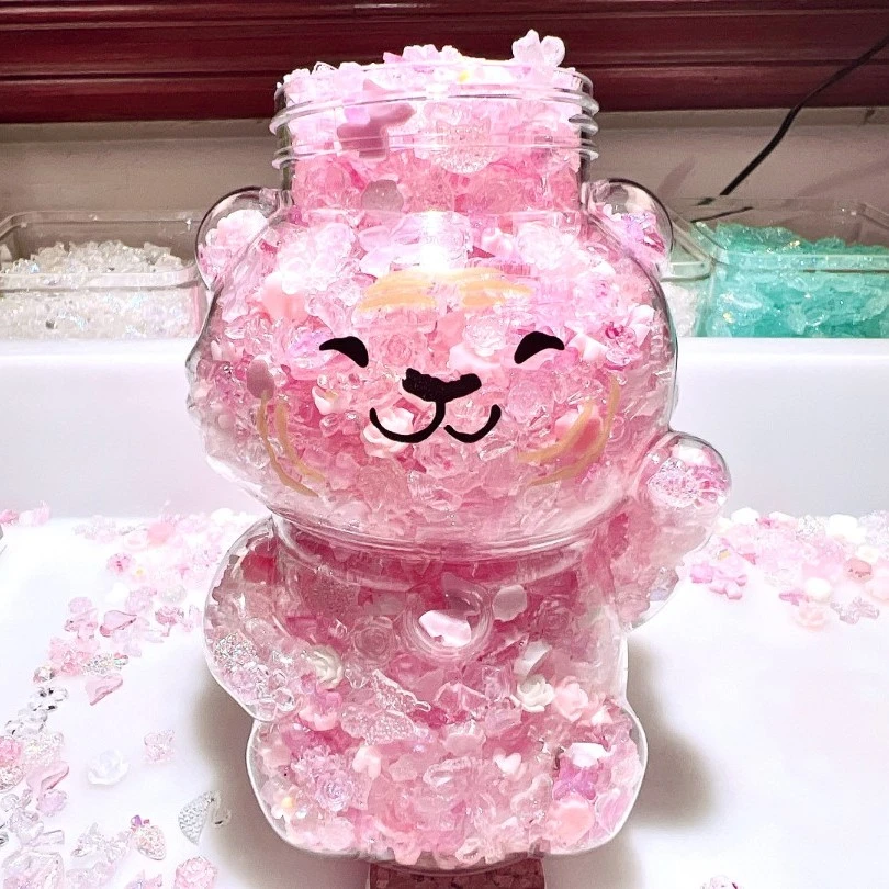 【早春新款】美甲饰品DIY小熊可爱冰透精致日系ins彩色流行