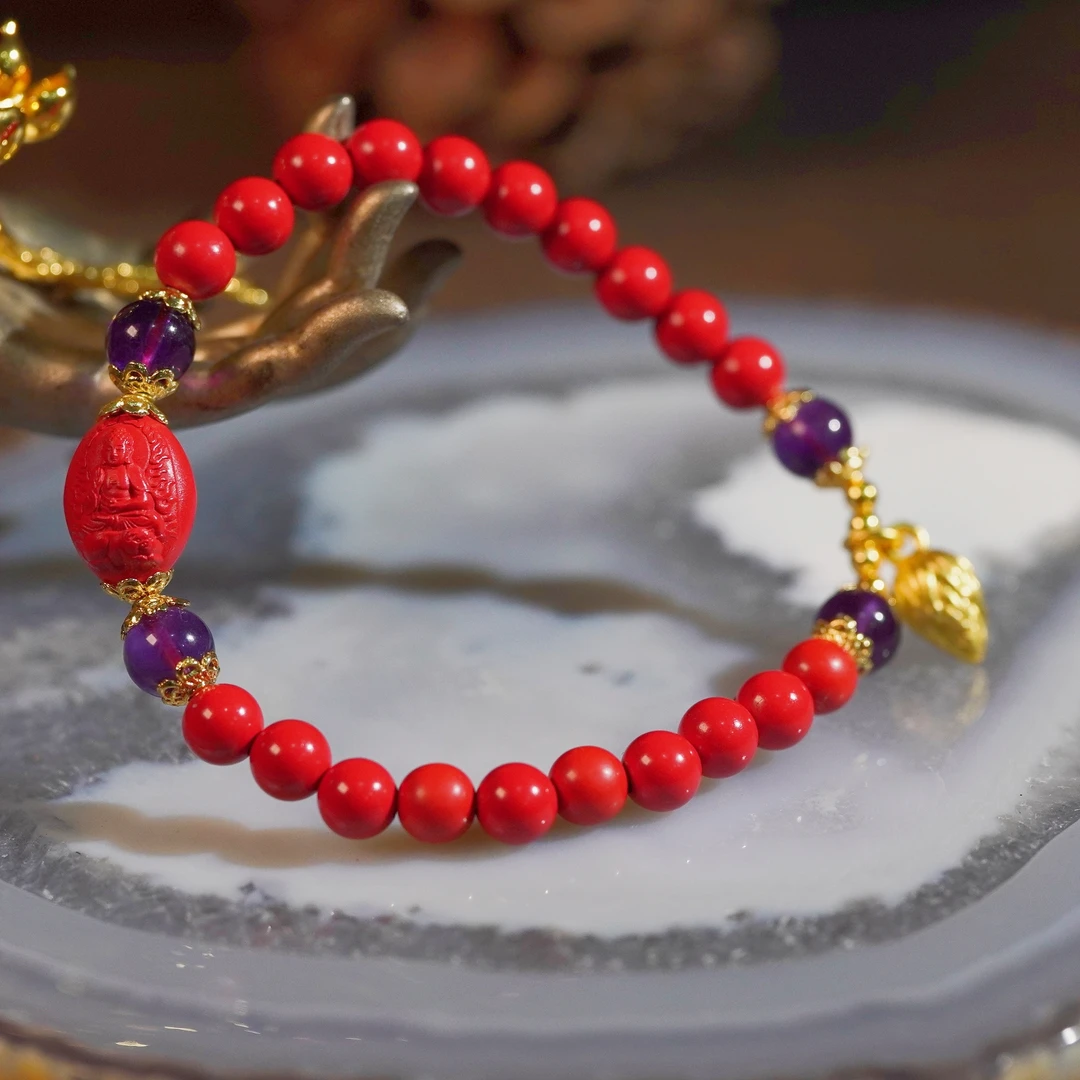 辰砂（处理）【宝陀明月】十二生肖本本佛守护手串
