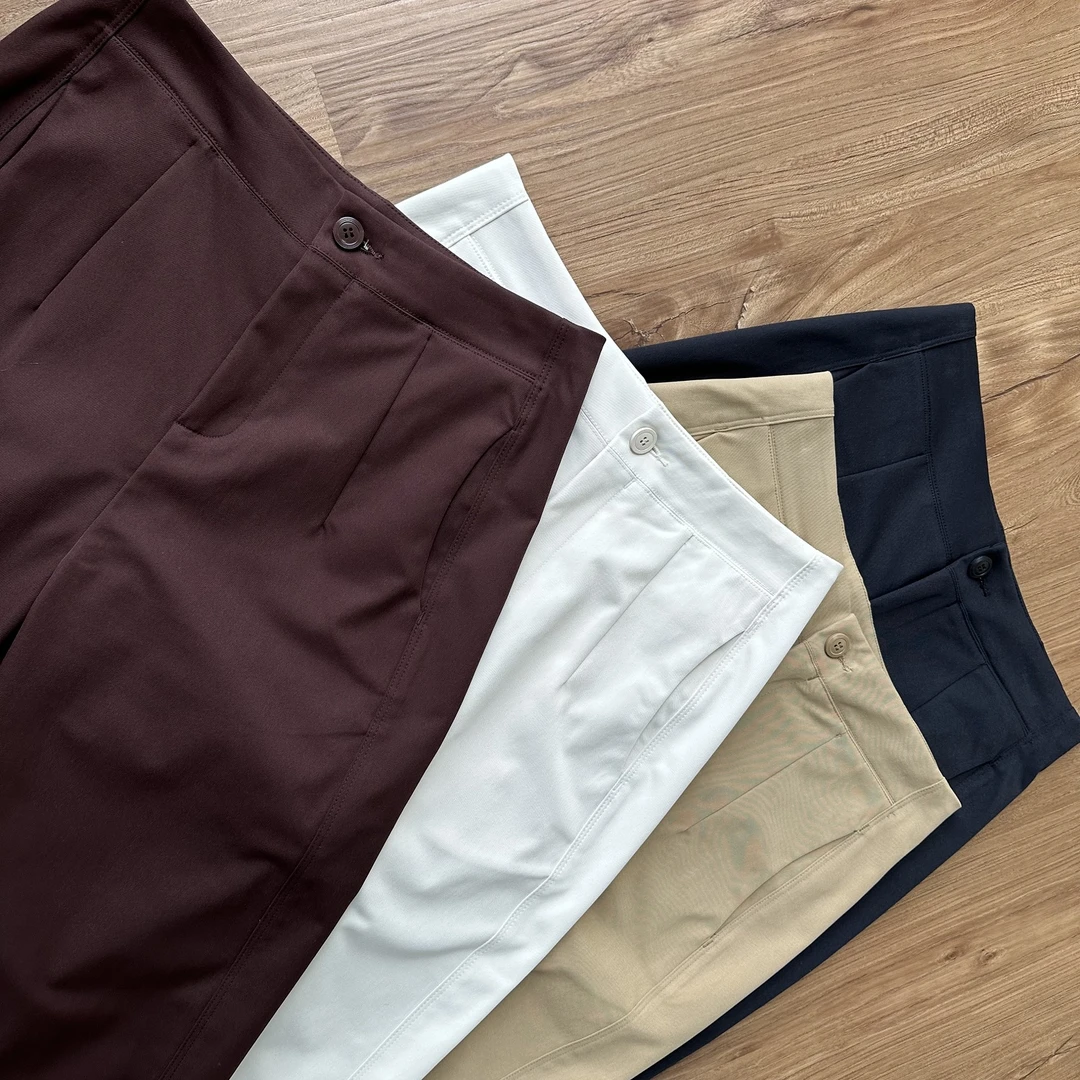 【特价只有S码】E-88021夏季【舒柔特】通勤休闲香蕉裤【一抹就平】