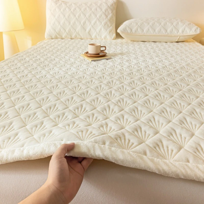 牛奶绒床垫软垫家用冬季加厚垫被床褥垫保暖法兰绒毛毯珊瑚褥垫子