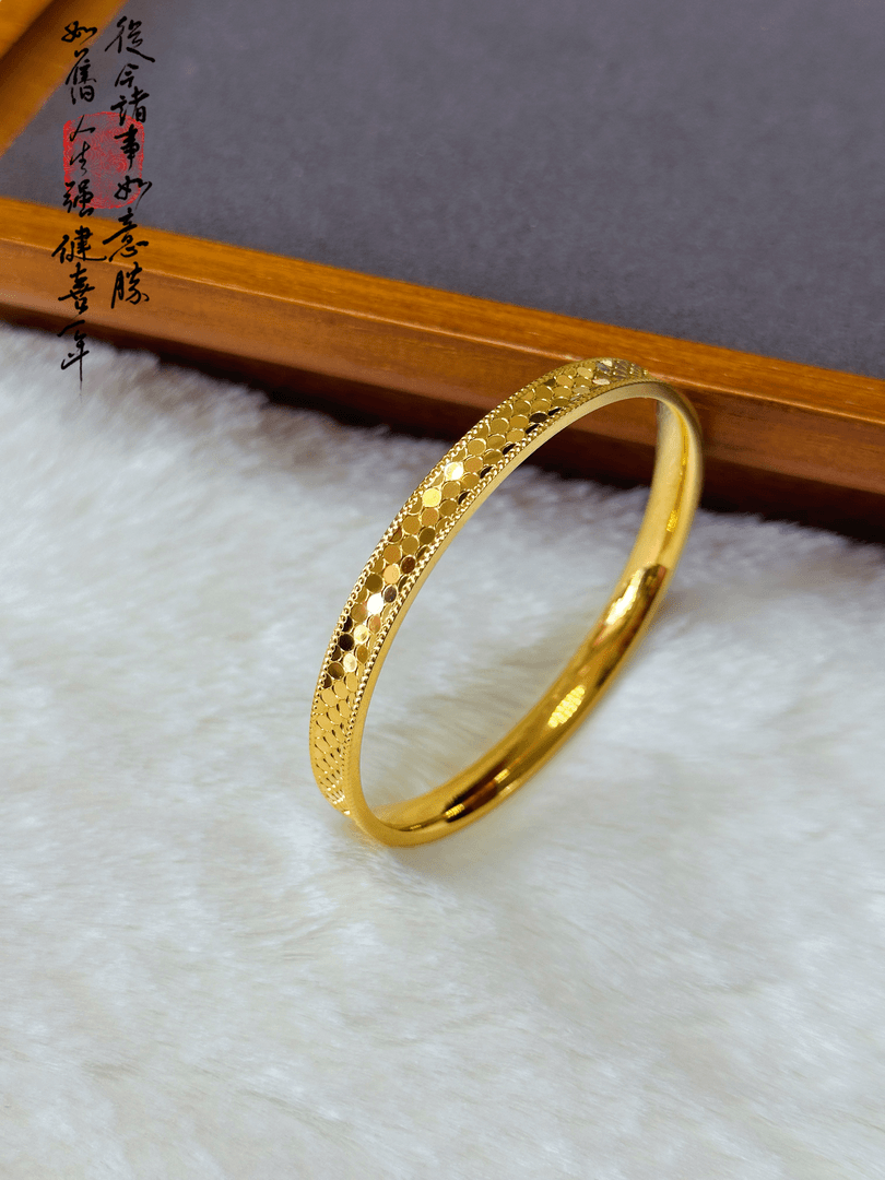 铜合金手镯 【恋兮悦】精工版龙鳞手镯高定饰品简约气质百搭精美