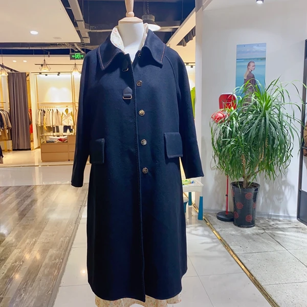 2024年新款冬装长款纯色大衣外套超值优惠