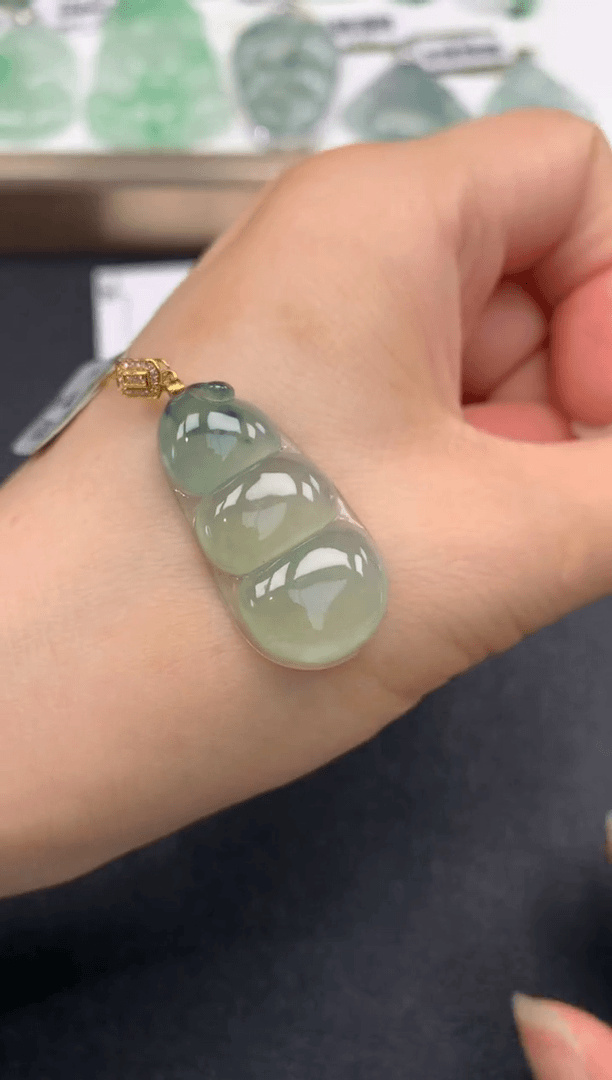 【闪购商品】翡翠颈饰18K金镶嵌