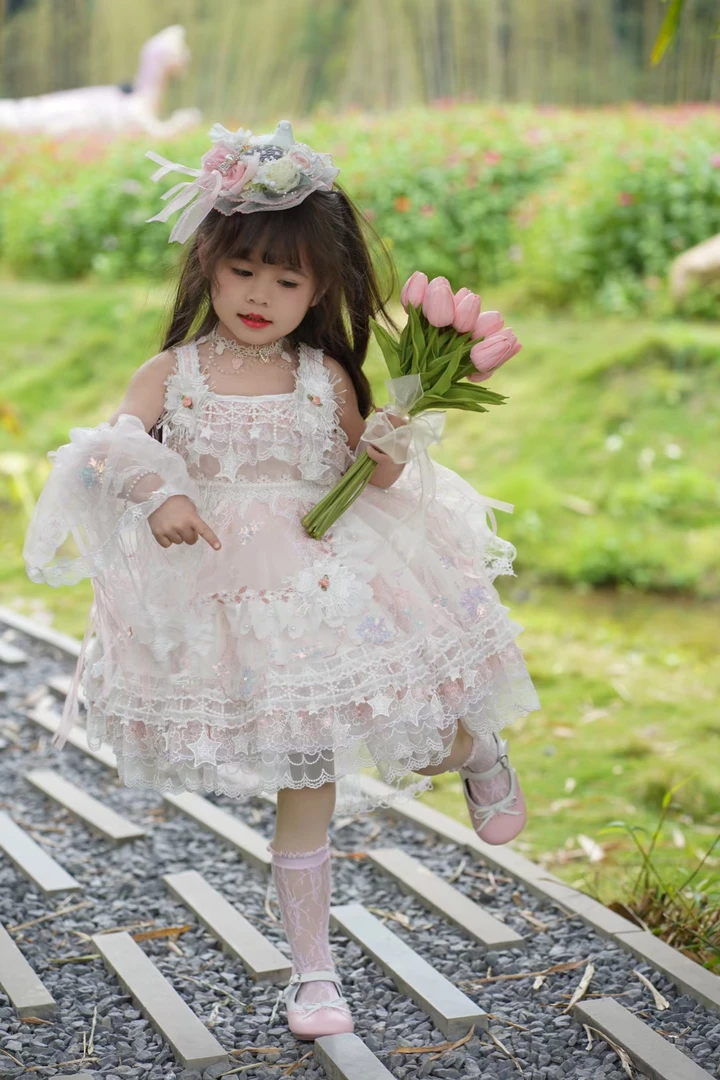 手作定制星辰免背带裙络丽塔