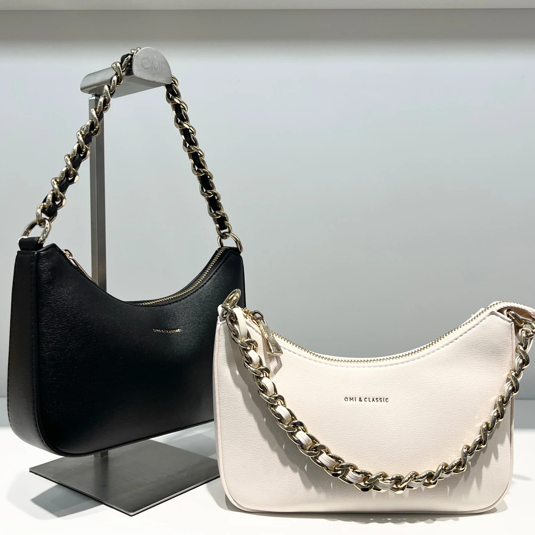 欧米OMI女包2024新款小号链条手提包单肩斜挎包轻奢气质高级感女