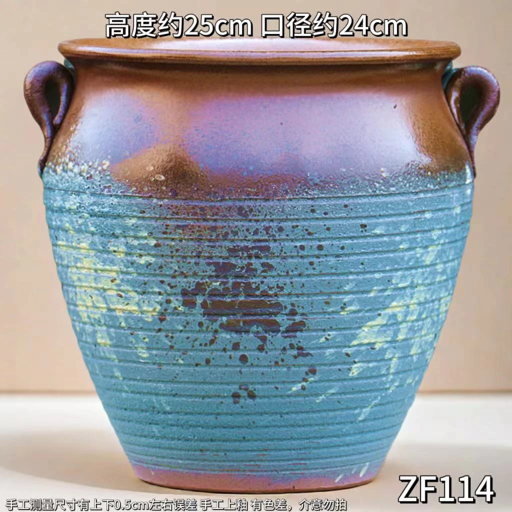 ZF114多肉粗陶老桩植物法师花卉大号陶罐复古简约透气陶瓷特价盆