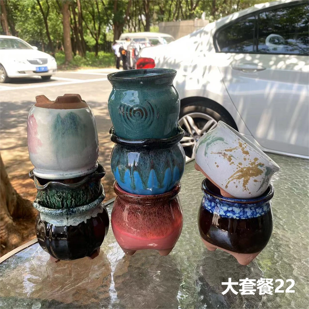 大套餐22  多肉花盆粗陶花盆小花盆款式多透气