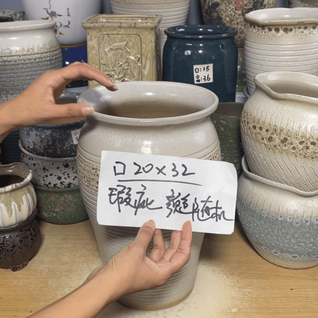【闪购商品】红陶20CM（含）-50CM（不含）口20/32瑕疵一个颜色随机
