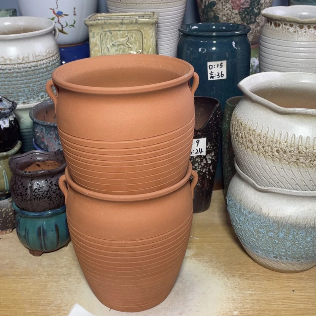 【闪购商品】红陶20CM（含）-50CM（不含）口19高22正品两个