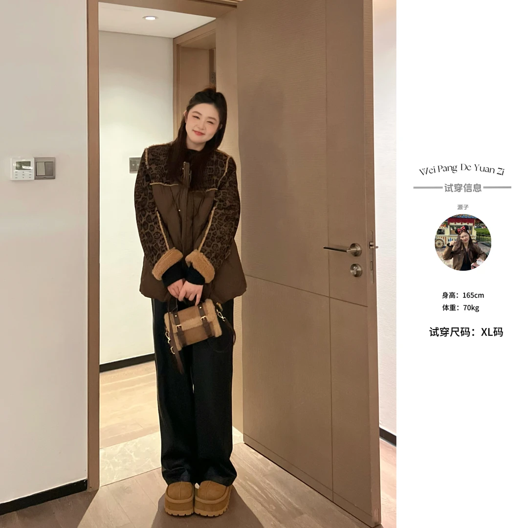 【反季】楠序鹿鹿【行走冬季】微胖女装 时尚显瘦保暖羽绒服YZ33091