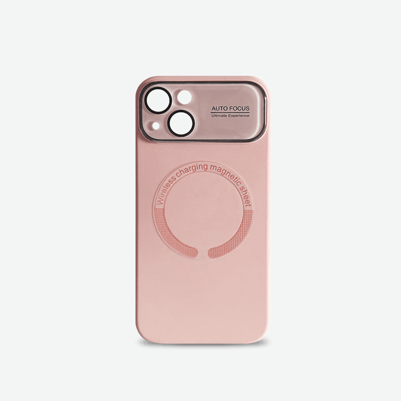 大视窗液态磁吸粉色适用苹果15手机壳iPhone12硅胶14promax新款13