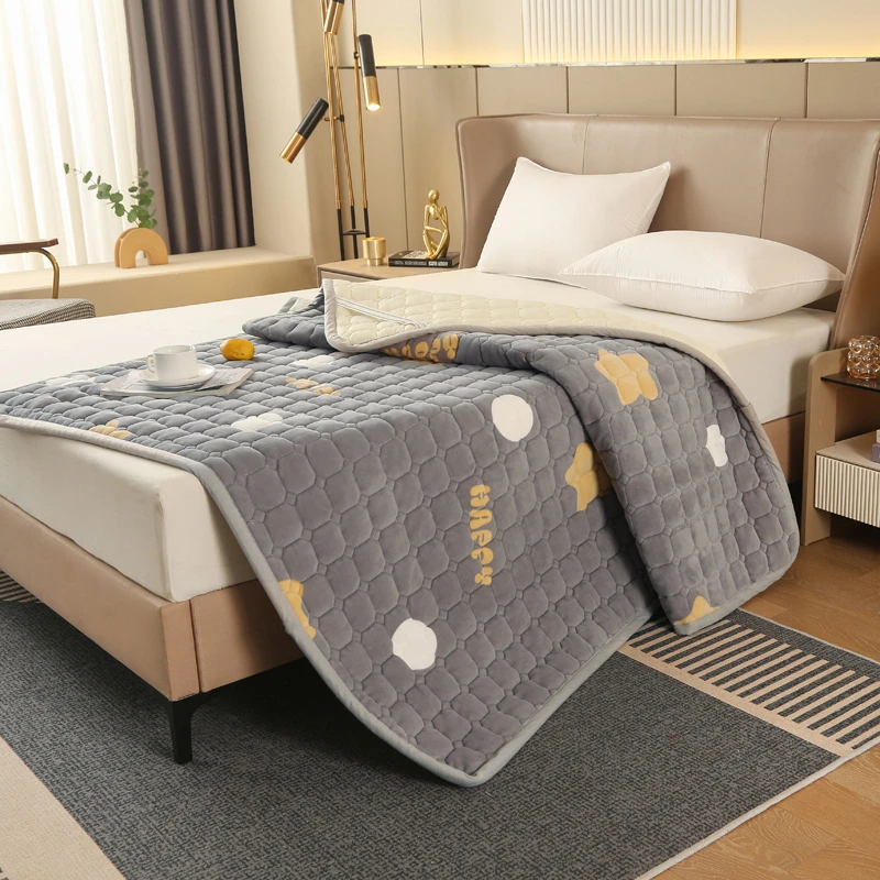 牛奶绒床褥家用薄款床褥垫床垫床褥子垫被榻榻米加厚垫子保护垫
