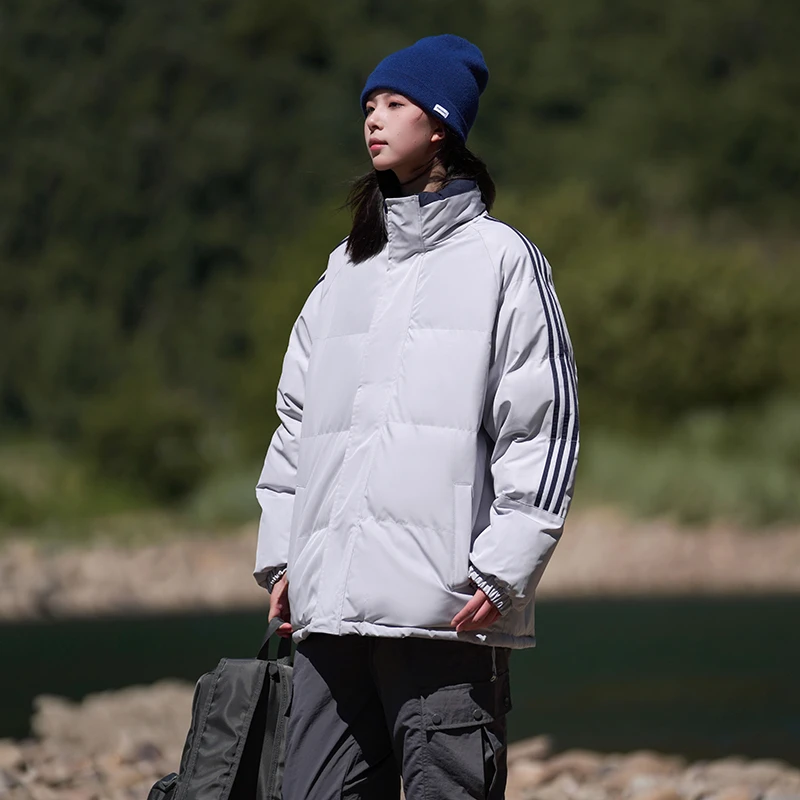 假两件保暖加厚棉服休闲百搭潮牌大码宽松情侣立领户外面包服棉袄