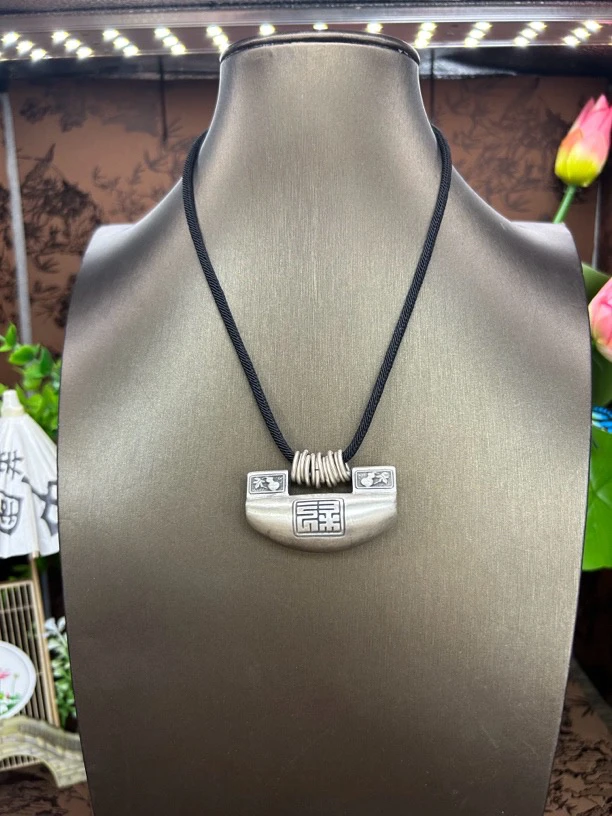 吊坠足银 小郑家纯银时尚链