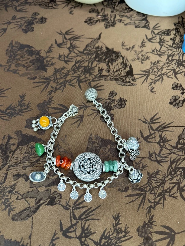 925银手链 小郑家纯银重工时尚手链