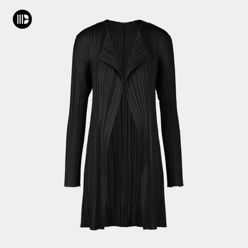 卿北丨褶皱中长款大衣春季风衣女款修身时尚长袖气质IM33PP6544F