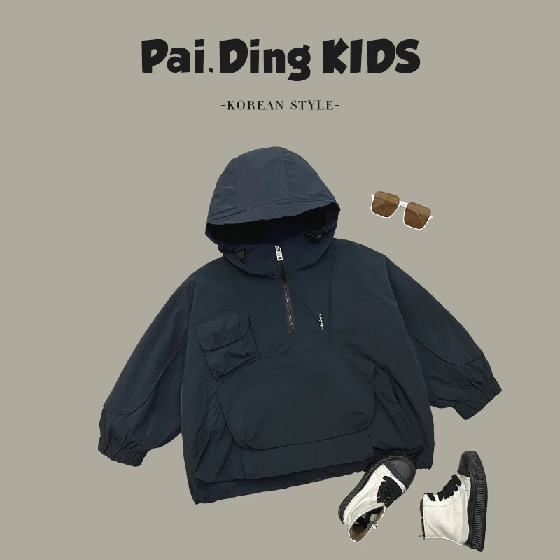 现货-【兔小呗】萌娃穿搭韩版潮流宽松休闲帅气百搭外套SJ2509-qc