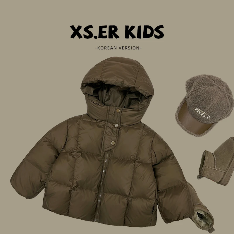 【现货】-【兔小呗】男女童韩版90白鸭绒立领羽绒服冬季外套TML0020