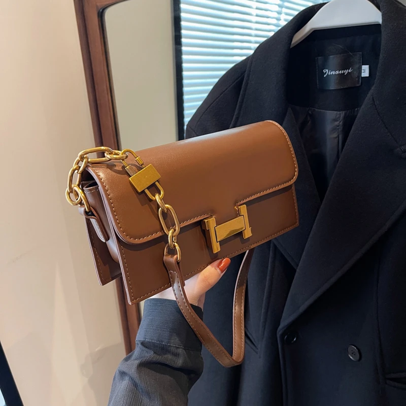 时尚单肩小方包网红百搭小众简约肩包韩版ins洋气休闲女士斜跨包