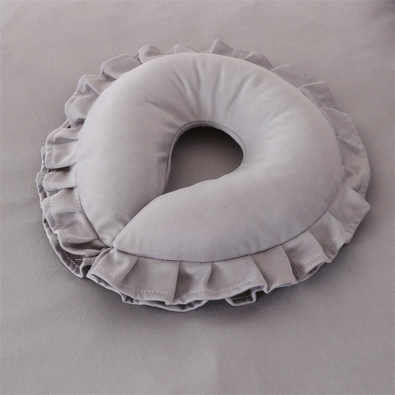 美容院趴枕脚枕美容床U型枕枕头糖果枕透气推拿按摩垫脚枕可拆洗