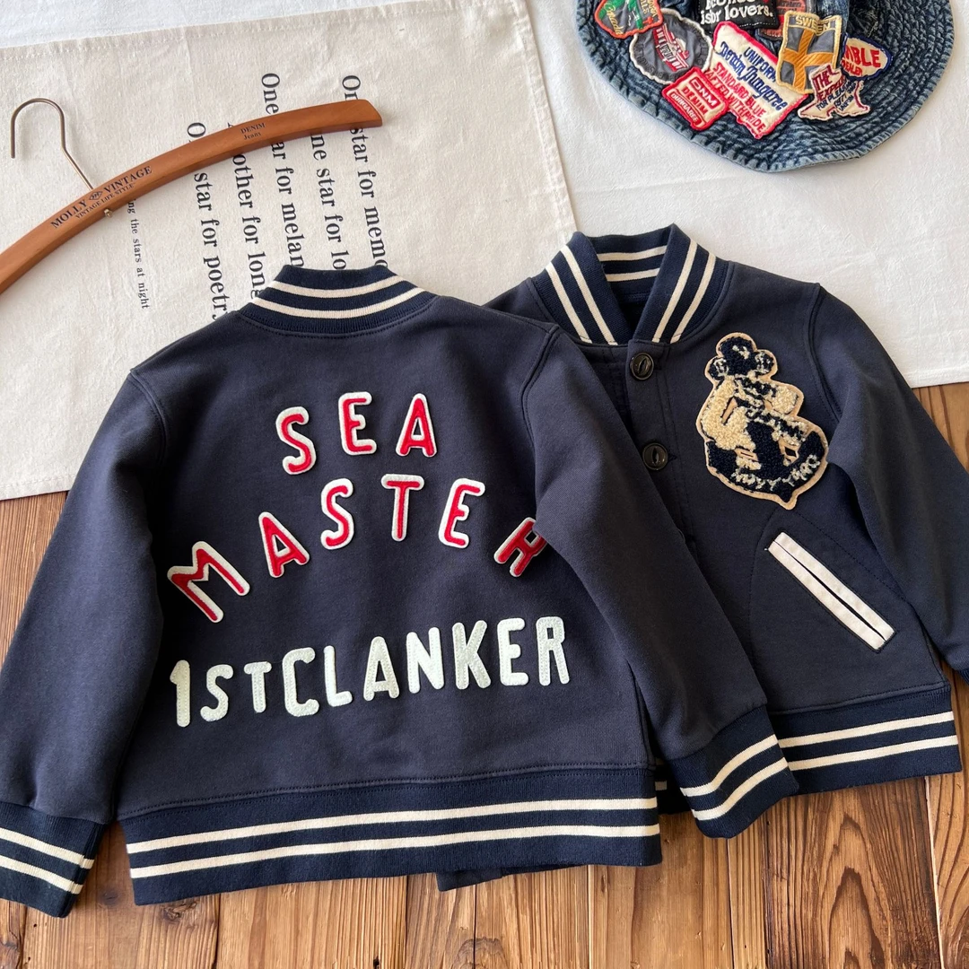 D♥.迪家潮牌日系中古DD童装春秋儿童棒球服外套