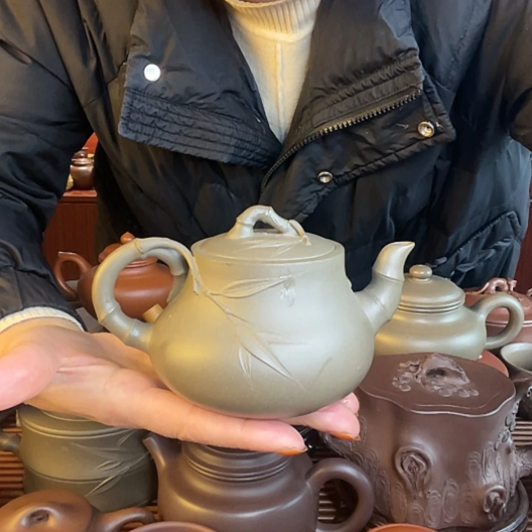 【闪购商品】段泥茶壶禅****竹段容量约260