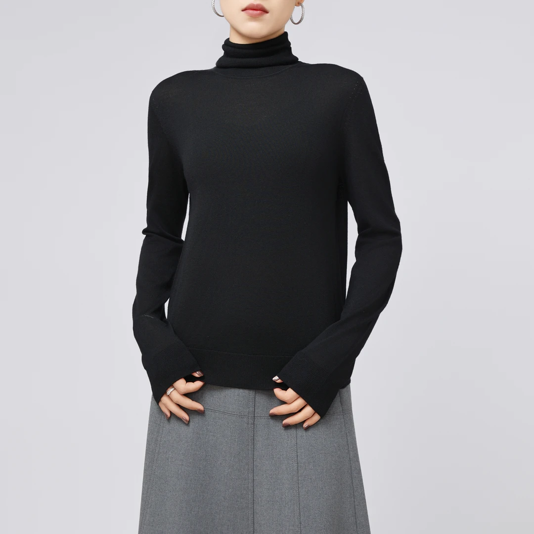 AMASS/阿玛施 秋冬新款经典减龄长袖修身百搭高领保暖针织5399777