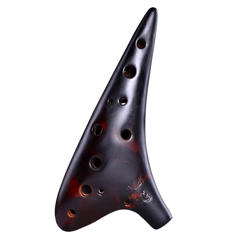 【阿赛甄选】YADI雅的12孔SG陶笛熏烧十二孔高音G调专业演奏级乐器