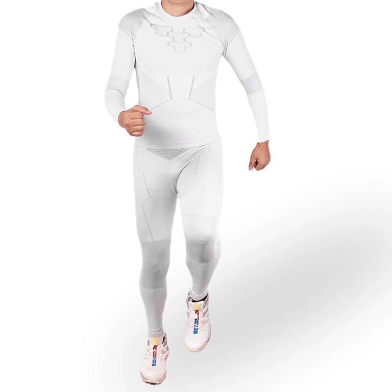 银狐系列运动滑雪功能内排汗保暖压缩衣套装男款