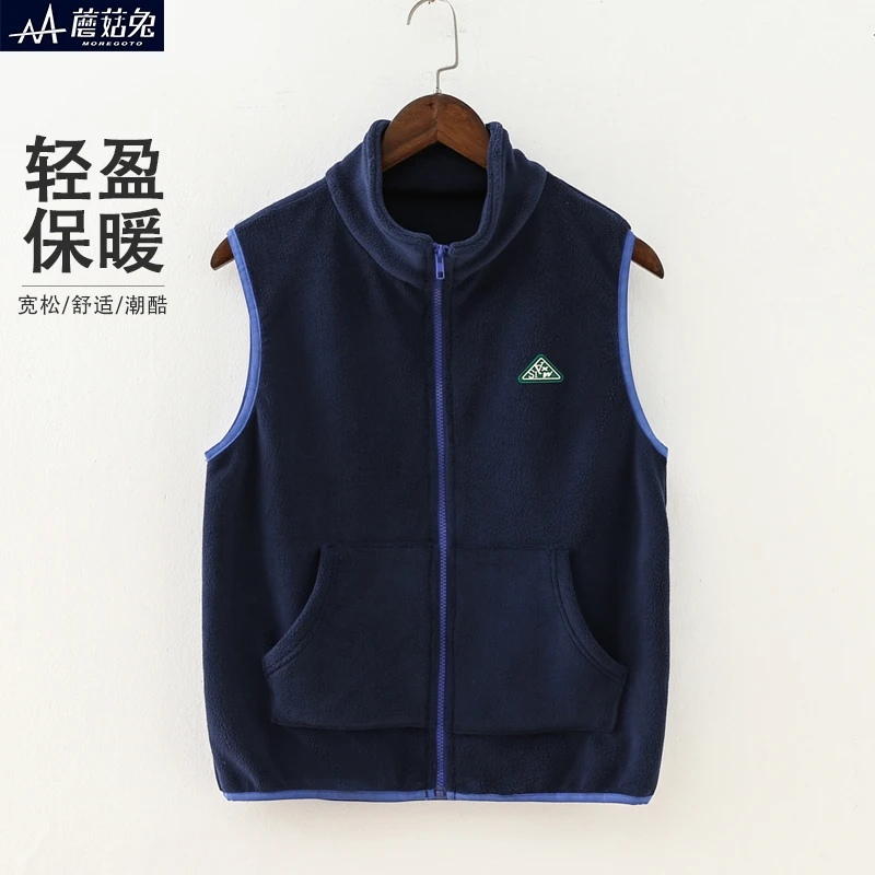 男童马甲秋冬保暖摇粒绒背心儿童中大童春秋外穿坎肩马甲儿童外穿