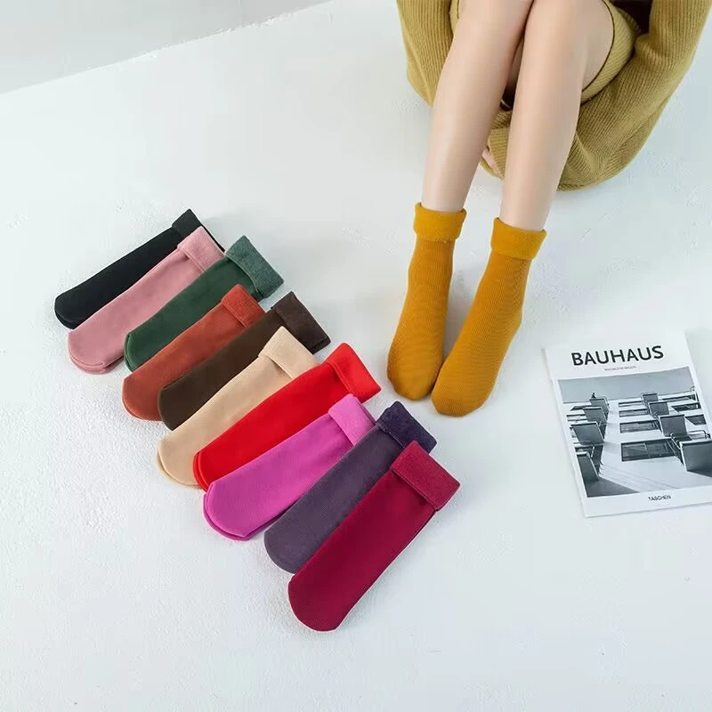 加绒加厚保暖雪地袜子