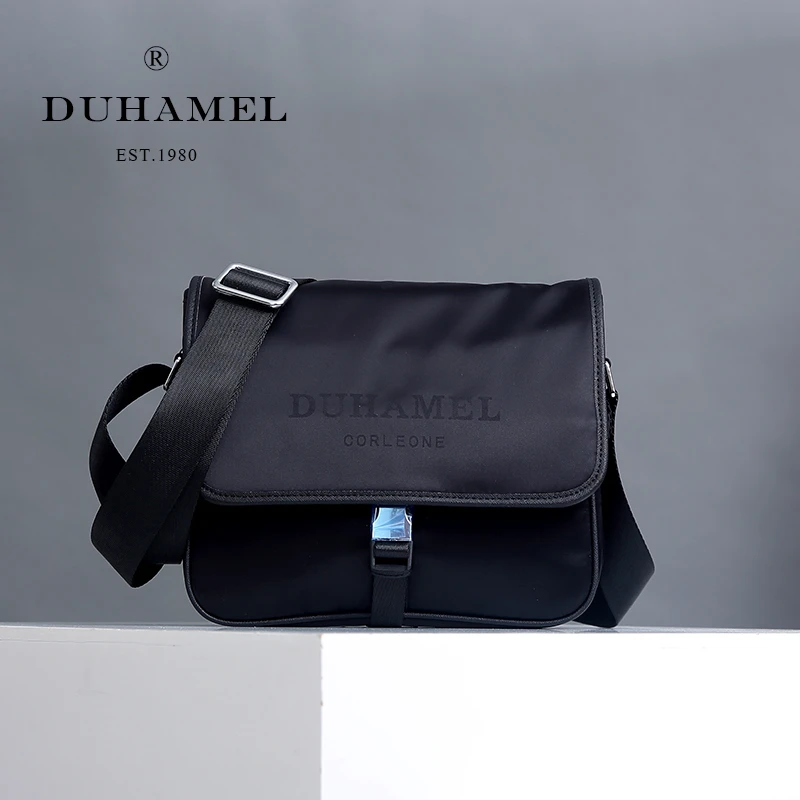 新款男包横款商务休闲 尼龙牛津布帆布包单肩斜挎包磁扣经典款潮