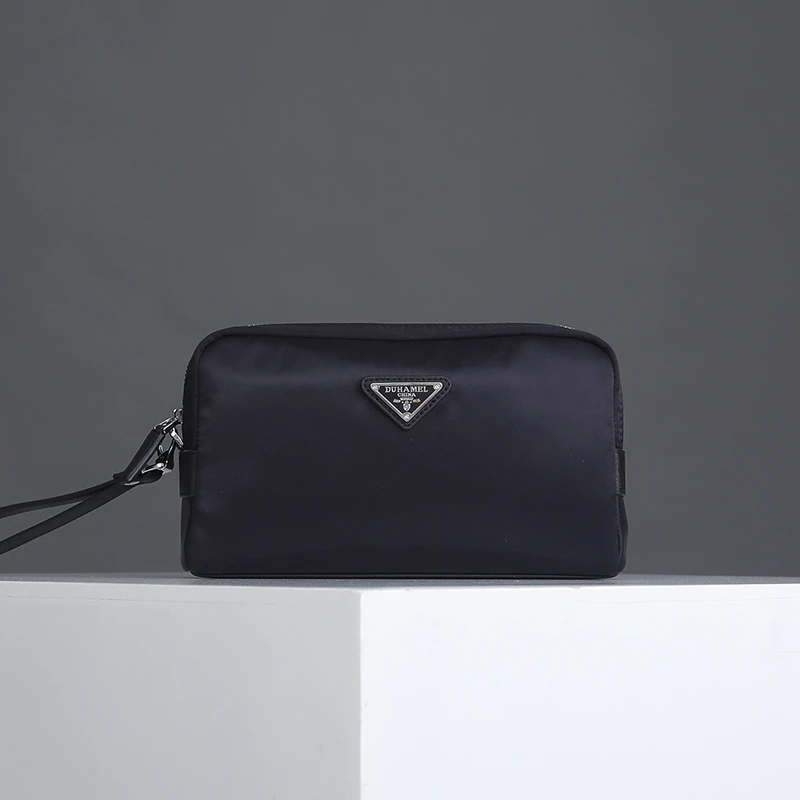 时尚休闲帆布男手包牛津纺尼龙商务大容量手拿包男士包潮