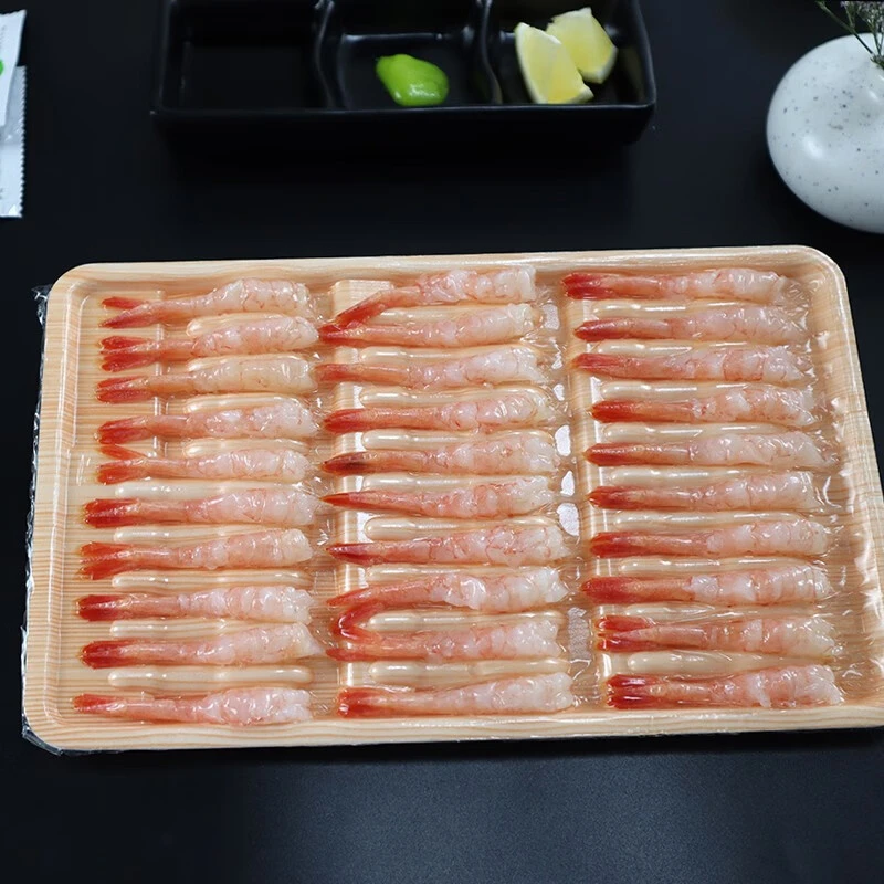 去壳北极甜虾30尾 寿司托盘甜虾 虾类寿司食材 解冻即食