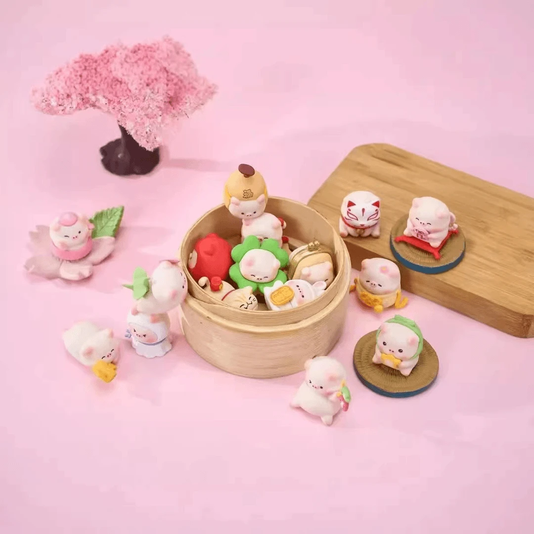 【拆盒】宝运猪猪二代系列摆件系列盲盒公仔