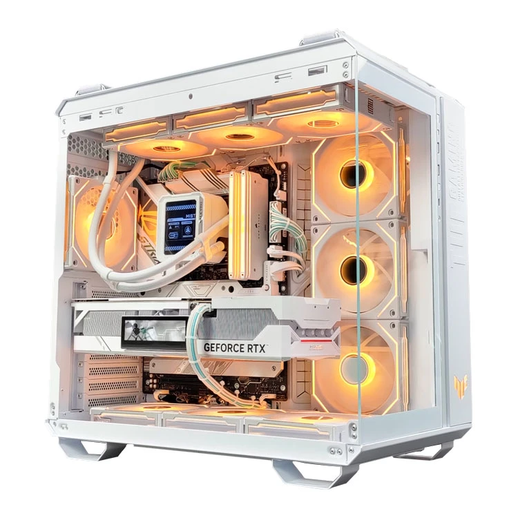 【502白色TUF全家桶】96/9700X/9800X3D/5070Ti/5080游戏电脑组装机