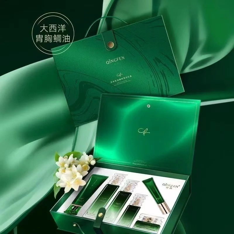 倾芬深海鱼油臻研滢润礼盒六件套装