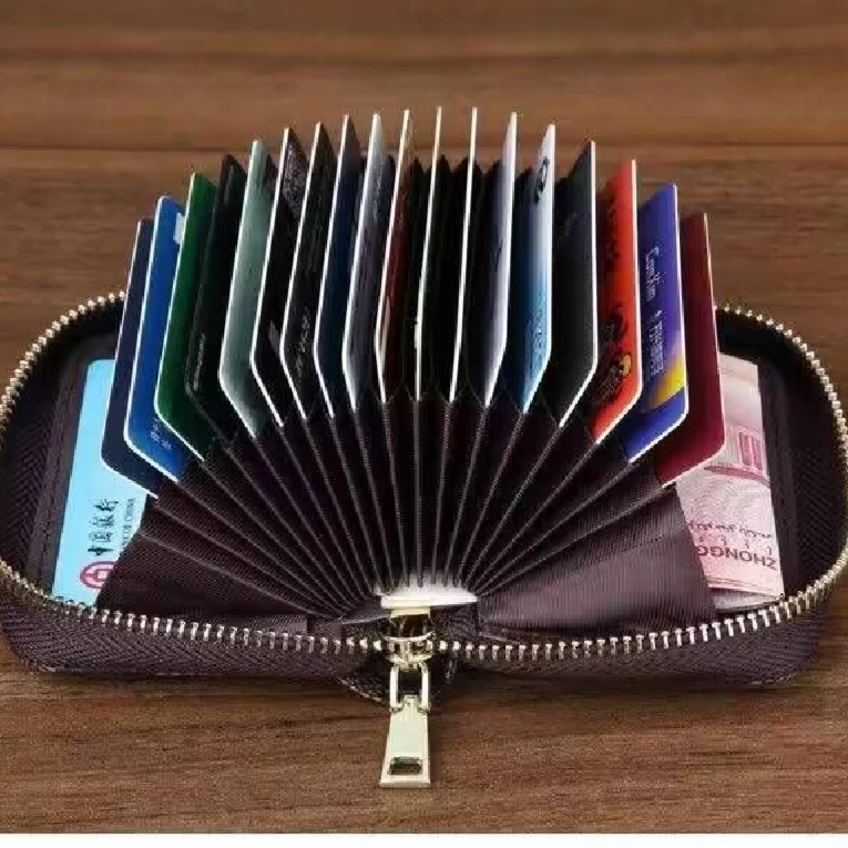 银行卡片包零钱包时尚简约卡包多卡位卡片包屏蔽卡套颜色随机男士