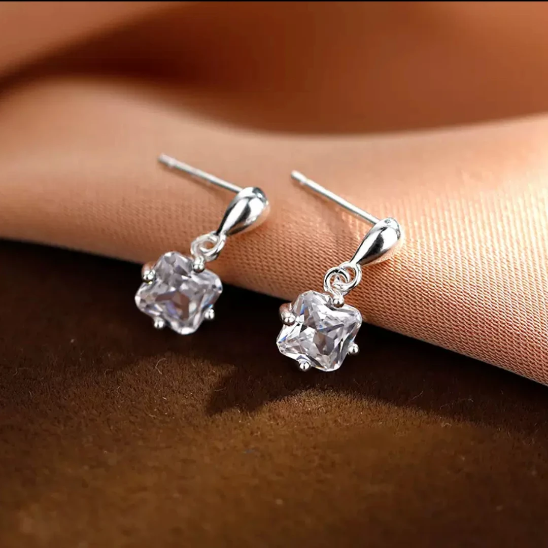 非金属合成锆石耳饰 A10直播间选款链接图片不卖百搭耳环