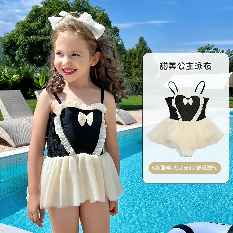 游泳衣女款2023新款网红款儿童宝宝女童可爱高档亲子夏季连体泳装