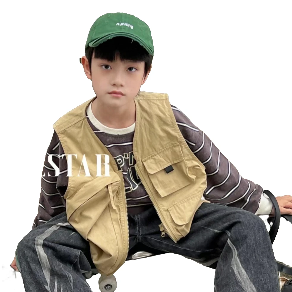1NO退NO换 精选高品质儿童童装 男宝马甲女童春季新款时尚户外