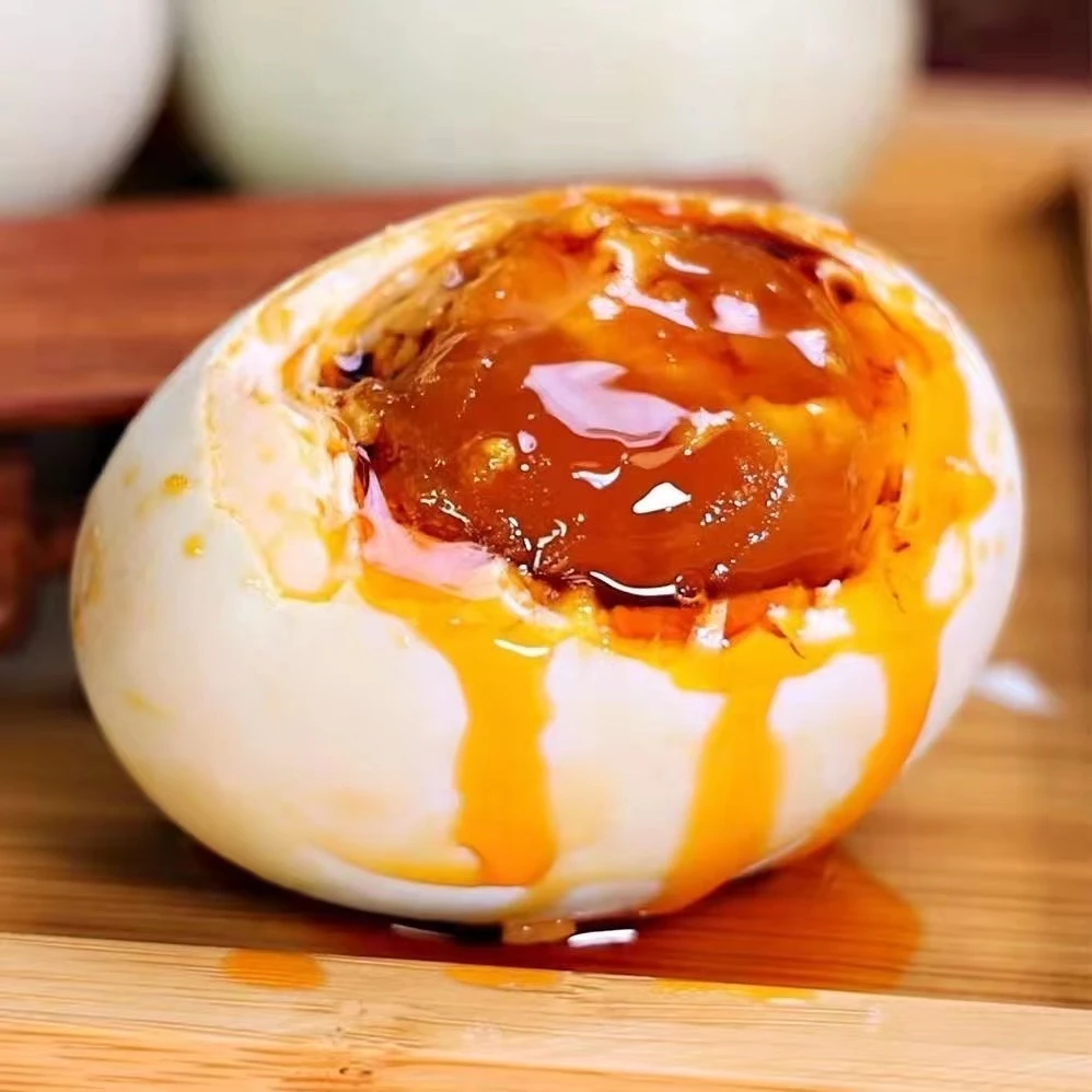 【厂家直销腌制咸鸭蛋】营养美味清香松沙口味咸香腌制咸蛋整箱批发