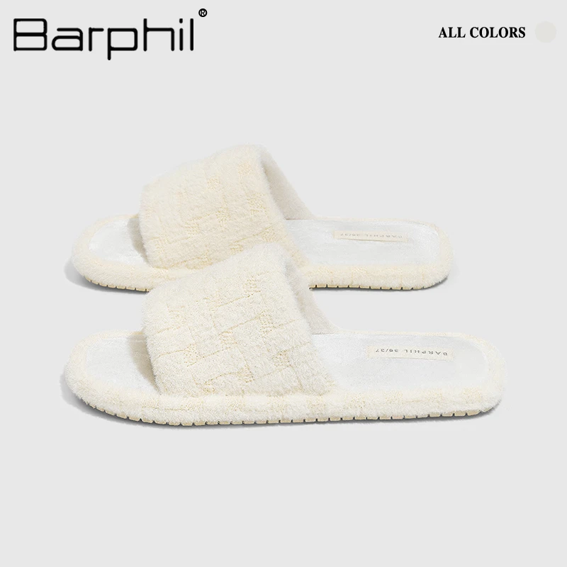 Barphil棉拖鞋女2025新款室内家居时尚防滑男士情侣棉拖软底家用