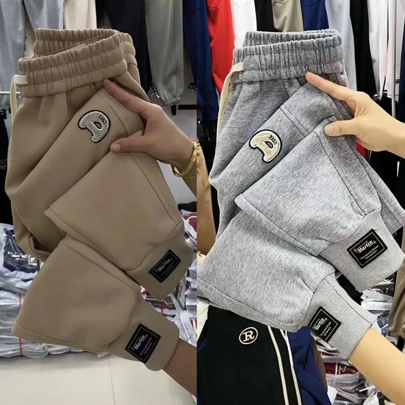 2023秋季显瘦卫裤女时尚百搭高腰束脚裤宽松显瘦休闲运动裤哈伦裤