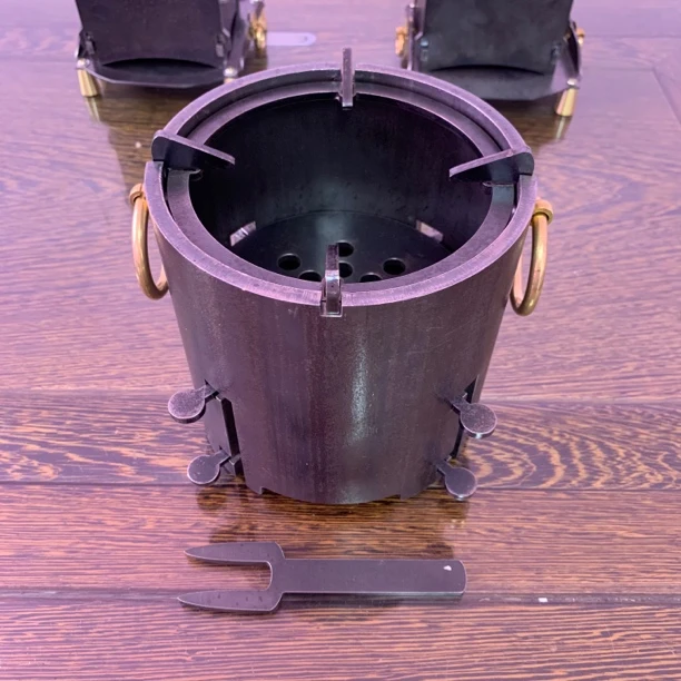 12变型金钢 炭炉加厚 户外煮茶炉套装