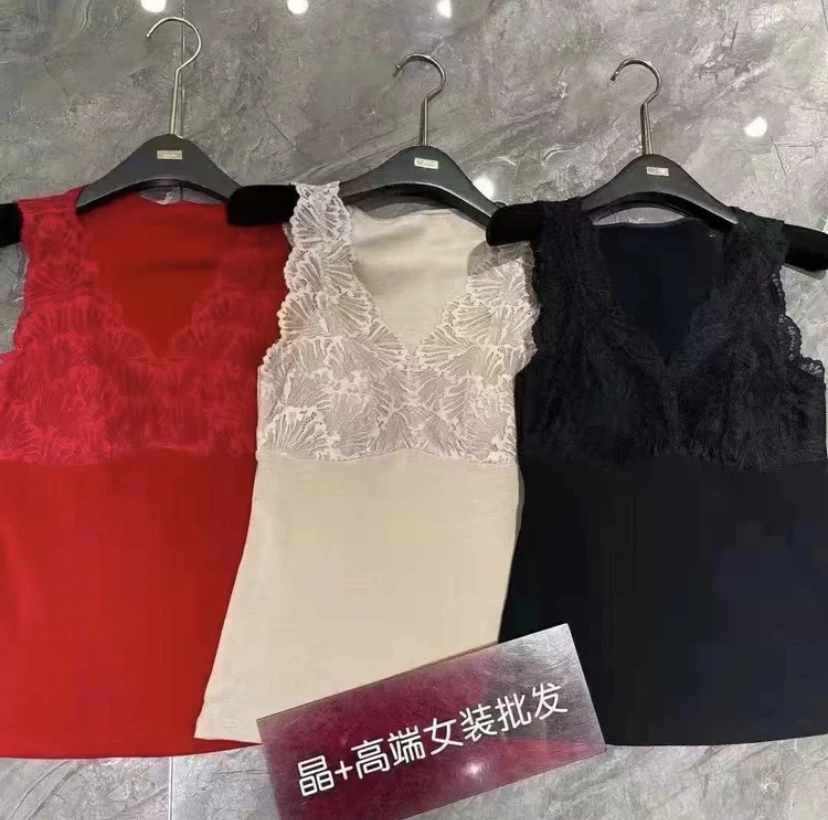 洋气显瘦蕾丝舒适背心507