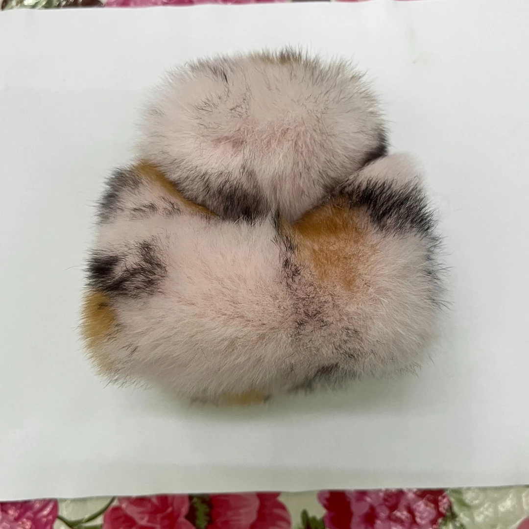 獭兔毛毛方抓夹美女扎辫子发饰抓夹