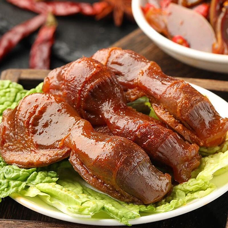 鸭胗卤味休闲零食香辣鸭胗卤制小吃开袋即食独立小包装
