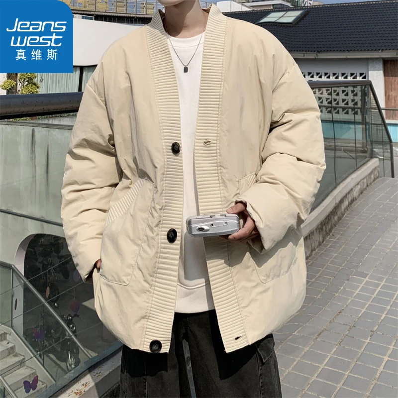 真维斯新中式国潮棉服男冬季休闲加大码潮宽松痞帅保暖外套棉袄